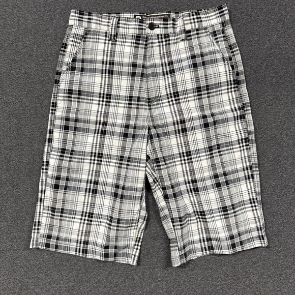 Southpole Other - Vintage Southpole Plaid Shorts Mens 34 Black White Good Y2K Skater Streetwear